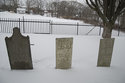 Three Tombstones In The Snow