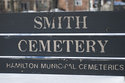 Smith Family Cemetery Sign