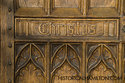 Christus Carving On Wooden Door