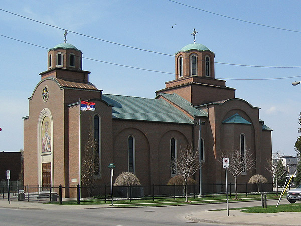 St Nicholas Serbian Orthodox Church from Barton Street