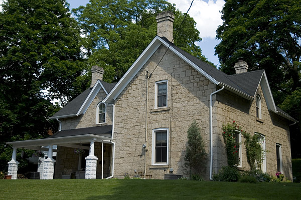 Front Of Cut Stone House