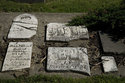 Tombstones In Cement