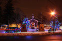 Ancaster Town Hall At Night In Winter