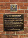 Carluke Community Centre plaque