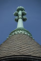 Copper Tower Top With Slate Shingles