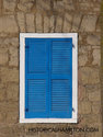 Masonic Blue And White Window