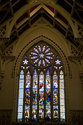 Stained Glass On The Inside Of The Church