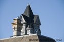 Clock Tower And Chimney Of The School
