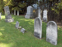 Older gravestones at Red Brick Cemetery